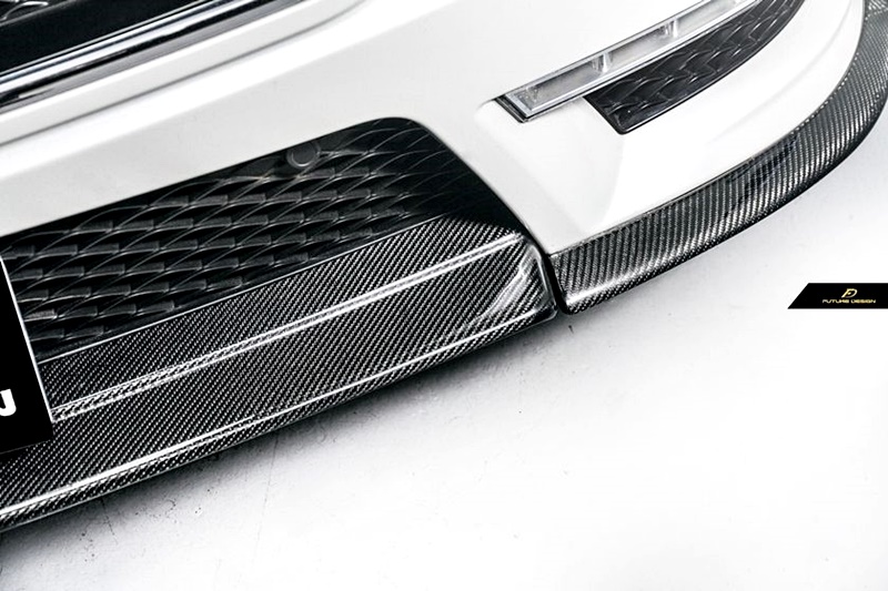 W218 CLS Pre-facelift - Renntech style Carbon Front Lip Spoiler 06